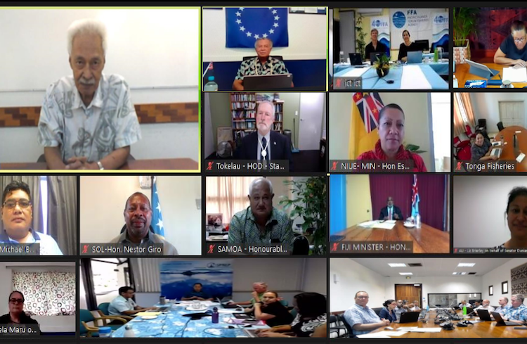 Pacific fisheries ministers meet via video link
